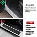 REFORM DESIGN Door Sill Guards Protectors Compatible with 2024 2023 2022 2021 Ford Bronco 2 Door, 2 PCS TPE Solid Door Edge Entry Cover Interior Accessories (for Bronco 2 Door)