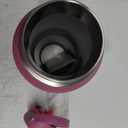 Hydro Flask Travel Water Bottle - Insulated Stainless Steel - Wide Straw Lid, Non Spill, Leakproof in 32 Oz Reef Pink