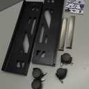 Adjustable Mobile CPU Stand, Ventilated Computer Tower Stand with 4 Caster Wheels Fits Most PC Tower, Under Desk CPU Holder PC Floor Cart Computer Riser for Gamers and Students (Black)