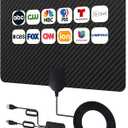 4K TV Antenna for Local Channels - HD Amplified Digital HDTV Indoor Antenna with Signal Booster - 360 Long Reception Antenna Support All Types TV