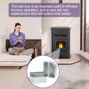 Hiorucet Ash Pan Replacement for Pelpro PP130, PP130-B, PP150 and Pleasant Hearth PH50CABPS, PH50CABPS-B Pellet Stoves, Ash Box for Outfitter-II, 2Pcs for 1 Set