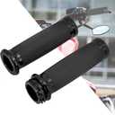 HDBUBALUS Handlebar Grips 1" 25mm Handle Bars Universal Fit for Harley Touring Dyna Softail Sportster XL 883 1200 (black)