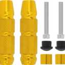 Windance 2pcs CNC M8 Front Fender Frame Sliders, Anti Crash Protector for Yamaha Honda Suzuki (Gold)