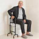 Heavy-Duty Stand Assist for Chair & Couch - Wide 17.5" Iron Base, Adjustable Height 29.5"-38.7", 450lb Capacity Mobility Aid for Seniors & Recovery