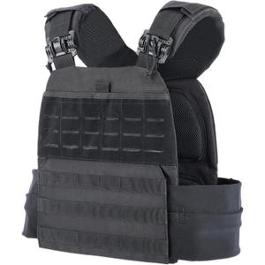 Adjustable Weighted Vest for Men & Women – Fitness Workout Vest with Removable Weights, Breathable Mesh, Secure Adjustable Straps for Running, Walking & Strength Training (Black)