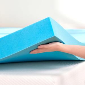CHUN YI 4 inch Twin XL Size Memory Foam Mattress Topper, Gel-Infused Extra Long Colleage Dorm Bed Topper for Pressure Relief CertiPUR-US Certified