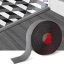 Floor Transition Strip Self Adhesive Floor Cover Strips Laminate 2" Wide Vinyl Flat Divider Transitions Elegant Wood Grain Design (5cm, 10Ft, Dark Gray)