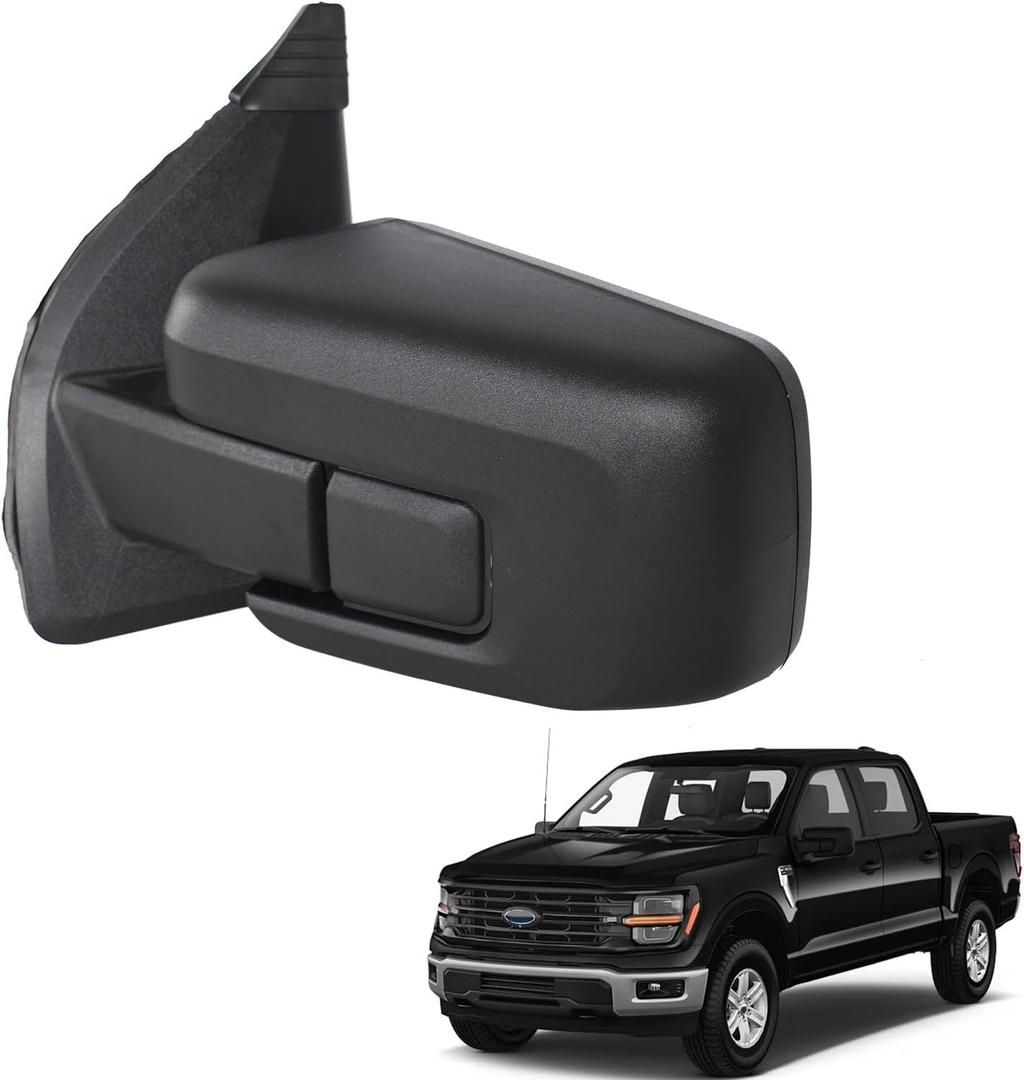Marretoo for Ford F150 Side Mirror replacement Leaft Driver for 2021-2025 F-150 Accessories 5 pins Power Glass Turn & Heated