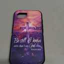 for iPhone 17e Case & iPhone 16e Case, Military Grade Heavy Duty 3-Layer Shockproof Full-Body Protective Phone Cover for iPhone 17e & iPhone 16e 6.1", Cross Quote Bible Verses Psalm 46:10