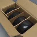 EWFEN Bowls Set for 4, Scratch Resistant Dishes Set, Dishwasher & Microwave Safe, Black