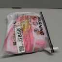 GORGLITTER Women's 3 Piece Swimsuits Floral Print Halter Triangle Tie Side Bikini Set with Cover Up Skirt (Large, White and Pink)