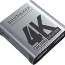 BlueRigger HDMI Splitter 1 in 2 Out (4K 60Hz, 18Gbps, 1 Source to 2 Displays, 1x2 Dual HDMI Adapter for 2 Monitors) - Compatible with Gaming Console, HDTV, Monitor, Projector