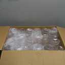 BESTSTAR 48 Pack Disposable Ribbed Origami Ripple Plastic Glasses Set - 24 9 OZ Stemless Champagne Flutes & 24 12OZ Cups, BPA-Free Shatterproof Clear Drinkware for Weddings, Parties & Events (Clear)