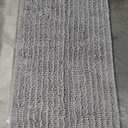 Grey 44×24" Fuzzy Bath Rug