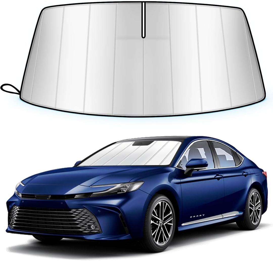 Windshield Sun Shade for Toyota Camry 2025-2026 Folding Design
Custom Fit, Car Front Window Sunshade, Sunshield Sun Visor Protector, Blocks UV Rays & Heat, Car Accessories