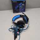 BENGOO G9000 Stereo Gaming Headset for PS4 PC Xbox One PS5 Controller, Noise Cancelling Over Ear Headphones with Mic, LED Light, 7.1 Surround Sound, Soft Memory Earmuffs for Nintendo Xbox Series X|S (Blue)