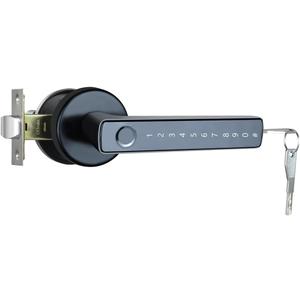 ETEKJOY Smart Door Lever Lock 4-in-1 App+Fingerprint+Passcode+Key Left/Right Reversible Handle Keyless Entry Auto Lock Knob Home Office Hotel Apartment Bedroom (Black with App)