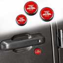 Keyhole Covers for Jeep Wrangler JL Gladiator JT 2018-2025 2026 Door Security Accessories Magnetic Keyhole Door Lock Cover Waterproof Protection Item Black and Red