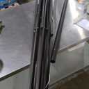 Wikiwiki 10ft Solar LED Offset Hanging Market Cantilever Patio Umbrella for Backyard, Poolside, Lawn and Garden, Easy Tilt Adjustment, Polyester Shade & Cross Base, Dark Gray