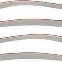 Replacement for 2020-Present Nissan Versa Models | EOS Visors Tape-On Smoke Tinted Side Vents Window Visor Rain Guard Deflectors