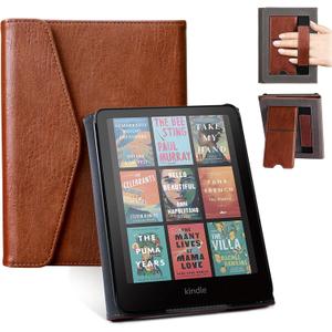 CoBak Premium Stand Case for Kindle Paperwhite & Kindle Colorsoft 7" & Kobo with Hand Strap,  Automatic Wake/Sleep, Stylish & Durable, Comfortable Reading & Protection, Compatible with iPhone Stand