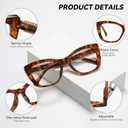 Readers for Women Men,Reading Glasses with Blue Light Blocking,Spring Hinges Eyeglasses for Reading (A05-3-pack Mix)