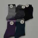 Anlisim Merino Wool Hiking Socks for Women Thermal Winter Warm Boot Work Cushion Socks 5 Pairs (Medium)