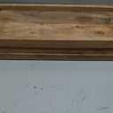 NIRMAN Acacia Wood Rectangular Wooden Platters for Home Decor, Food, Vegetables, Fruit, Charcuterie, Appetizer Serving Tray (13" x 5.5" x 0.75") (Set of 3)