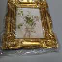 Lineshading 3 Pcs Vintage Gold Photo Frame 4x6, Baroque Ornate Resin Picture Frames Set with Glass Front, 3 Styles for Table Top Display and Wall Hanging Hotel Home Wedding Photography Prop (Classic)