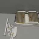 Foldable Doll Wardrobe Storage Box Compatible with Labubu Clothes with 10 Hangers & Rod - Stackable Organizer Cabinet for 15/17cm Doll Clothes with Dust-Resistant Cover and Display Shelf