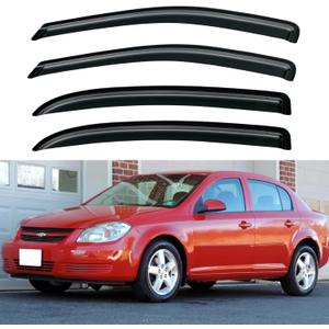 Window Visors Rain Guards Shield for 2005-2010 Chevy Cobalt, Out-Channel Window Vent Wind Deflectors Visors Shades for 05-10 Cobalt