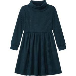 Vieille Toddler Baby Girls Fall Clothes Soft Knit Turtleneck Sweater Dress Long Sleeve Winter Outfits 2-6 Years