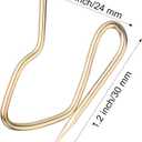120 Pack Drapery Hooks Pins for Curtains, Metal Curtain Hooks Pins for Drapes Pinch Pleat Hooks with Clear Box 1.2 Inch for Window Curtain, Door Curtain and Shower Curtain (Gold)