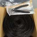 ZeroPone Black PVC Coated Welded Wire Fence 24 Inch x 50 Foot, 2 x 3 Inch 16GA Garden Border Fencing Roll Metal Wire Mesh Animal Barrier Fence for Yard Plant Vegetable Protection Dog Poultry Netting