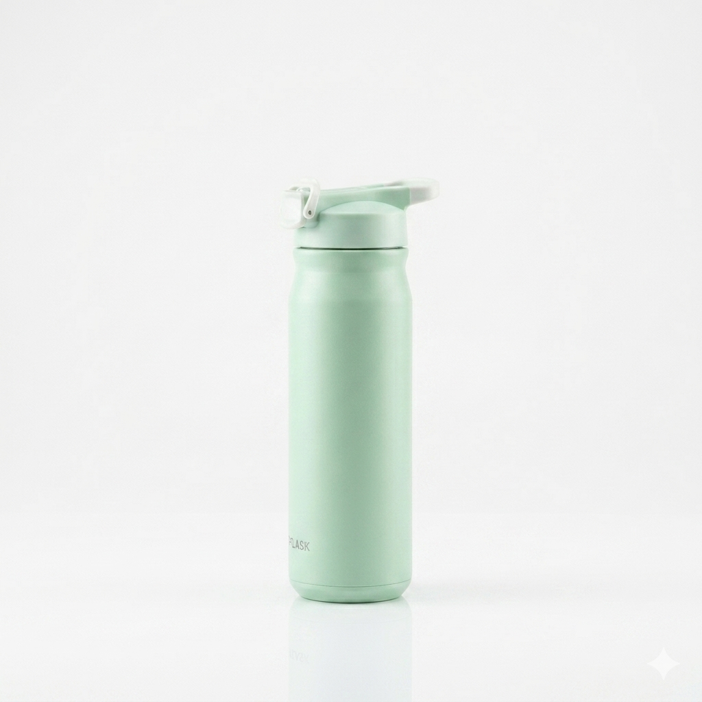 Water Bottle Light Green Travel or Home