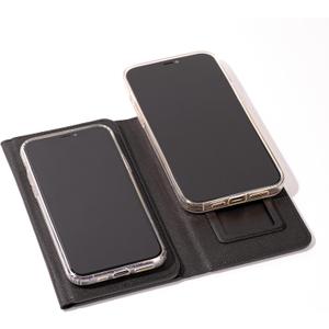 Duo Phone Case for 2 Phones | Multi Purpose Hiquality Leather Cell Phone Case, Cell Phone Wallet | Folding Variation | All Phone Types | iPhone, Galaxy, Motorola, etc | (Black)