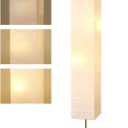 Modern Floor Lamp, Dimmable 3 Levels Brightness Paper Tall Lamp Standing Lamps with Lampshade, 55'' Minimalist Floor Lamps for Office, Kids Room, Reading, Home Decor (Off White)
