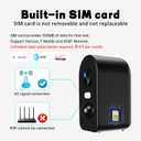 KKB No WiFi Security Camera, 4G LTE Cellular Solar Cameras Outdoor with Built-in SIM, 2K Wireless Battery Powered Camera, No Internet Needed, PIR Motion Sensor, Color Night Vision, 2-Way Audio