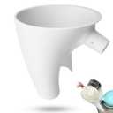 2 x Flour Funnel for Kitchen Aid Mixer Attachment, No Spill Kitchen Aid Stand Mixer Funnel Pouring Chute, Fits Tilt-Head 4.55 Qt (KSM150),Ingredient Pour Spout for Bowl Lift and Tilt