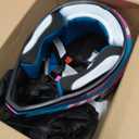 ROOZO Youth Kids Dirt Bike Helmet DOT Approved, Full Face Motocross Set | 4-in-1 set includes goggles gloves storage bag, ultra-light design, adjustable visor and washable liner for ATV UTV, PINK, X-Large