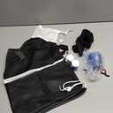 Patelai 5 Pcs Cat Bathing Bag Set Cat Grooming Bag Adjustable Pet Shower Net Muzzles Nail Clipper Tick Remover Tool Massage Brush (Black White)