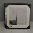 4 Piece Framed Neutral Abstract Wall Art Set, Tan and Black Geometric Modern Pictures Prints, Minimalist Luxury Paintings Artwork for Bedroom, Bathroom, Hallway and Living Room 12x12 Inch (gray and white)