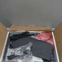 SUPERJARE Nightstand with Charging Station, Bed Side Table with Adjustable Fabric Drawer, Night Stand for Bedroom, 3-Tier Storage End Table, for Living Room - Walnut (M (11.8"D x 15.7"W x 23.4"H))