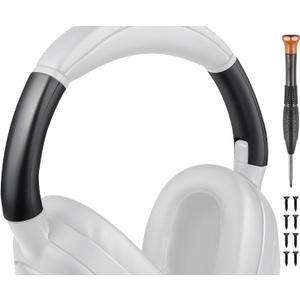 SOULWIT Headband Side Cover Slider Outer & Inner for Sony ULT WEAR/WH-ULT900N (WHULT900N) Over-Ear Noise Canceling Bluetooth Headphones, Replacement Head Band Repair Part Accessories Kit - Black