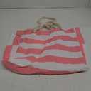 Becokan Beach Bag Large Beach Tote Bag for Women Waterproof Sandproof Swim Pool Bag With Zipper (Pink)