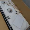 Gold Ceiling Fans with Lights, 72 Inch Large Modern Ceiling Fan with Remote Control for Living Room Kitchen, 3 CCT, 6 Speed Reversible DC Motor, Dual Finish