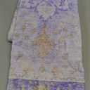 RELEANY Area Rugs 2'x3' Kitchen Rugs Entry Rug Small Rugs for Entryway Kitchen Bathroom Door Mat Indoor Entrance,Washable Non Slip, Light Purple Brown