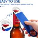 24 Pack Stainless Steel Flat Bottle Opener Bulk Heavy Duty Bartender Beer Openers Rubber Coated Beer Bottle Opener 7 Inch Beer Can Opener for Men Women Bar Kitchen Restaurant Party Supplies, 6 Colors
