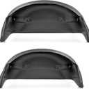 Rough Country Rear Wheel Well Liners for Ford F-250/F-350 Super Duty (2017-2026) - Heavy-Duty Black HDPE Fender Guards for Mud & Debris, Made in USA
