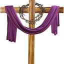 Lineshading 59 Inch Easter Wood Cross Extra Large Standing Cross Decoration Wooden Jesus Christ Catholic Crafted Supplies He is Risen Outdoor Decor for Easter Party Wedding Churchr